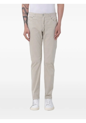 BROOKSFIELD slim-fit cotton trousers - Neutrals