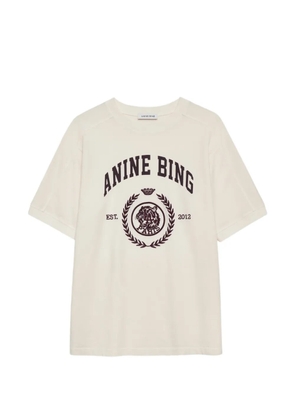 ANINE BING Jaylin logo-print T-shirt - Neutrals