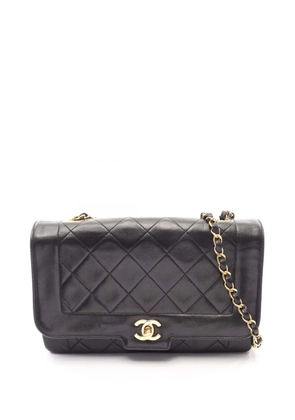 CHANEL Pre-Owned 1989-1991 CC Quilted Lambskin Single Flap crossbody bag - Black