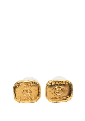 CHANEL Pre-Owned 1999 CC Gold Plated Push Back Earrings costume earrings