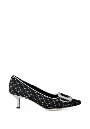 Manolo Blahnik Maysale buckle-detail pumps - Black