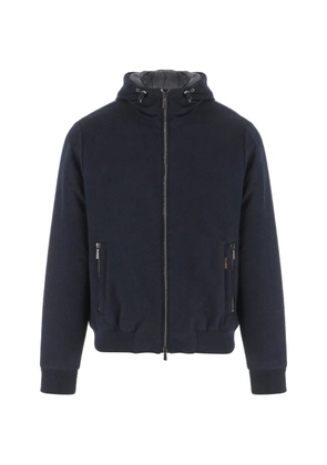Moorer hooded zip-up jacket - Black