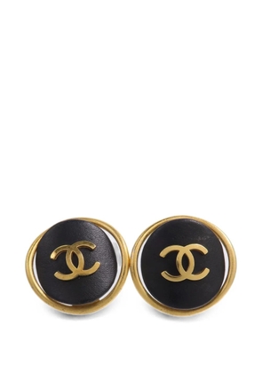 CHANEL Pre-Owned 1993 CC logo-detail earrings - Gold