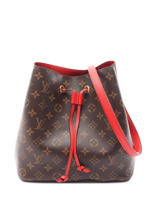 Louis Vuitton Pre-Owned 2017 Monogram Neonoe MM bucket bag - Brown