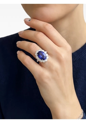 HYT Jewelry tanzanite and diamond ring - Silver