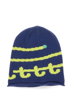 LITT' Swirl knit cotton beanie - Blue