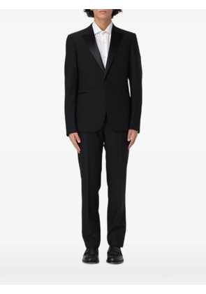 Emporio Armani peak-lapel single-breasted suit - Black