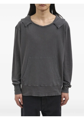 OUR LEGACY Relic raw-cut pouch-pocket hoodie - Grey