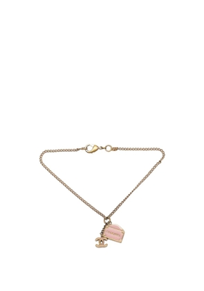 CHANEL Pre-Owned 2006 CC Gold Plated and Enamel 31 Rue Cambon Charm Bracelet costume bracelet