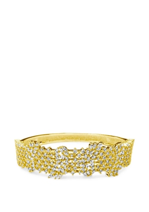 HZMER JEWELLERY Sitara crystal-embellished cuff bracelet - Gold