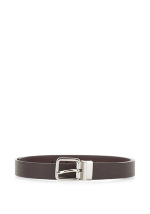 GIANNI CHIARINI reversible grained-calf leather belt - Brown