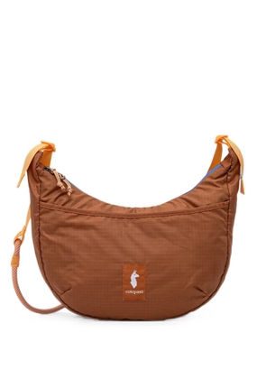 COTOPAXI ripstop-texture logo-patch shoulder bag - Brown