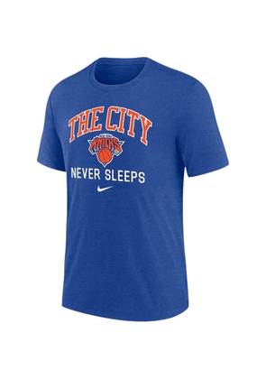 Nike graphic-print heather T-shirt - Blue