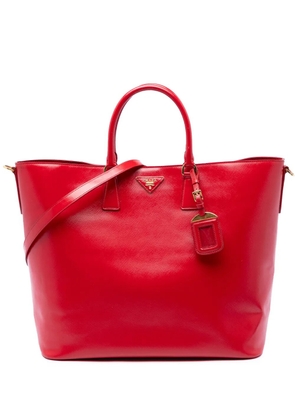 Prada Pre-Owned 2010-2026 Saffiano Vernice Convertible Tote satchel - Red