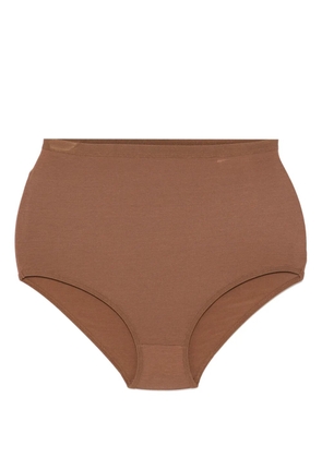 Baserange high-waisted briefs - Brown