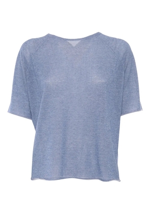 Kangra raglan-sleeve short-sleeve top - Blue