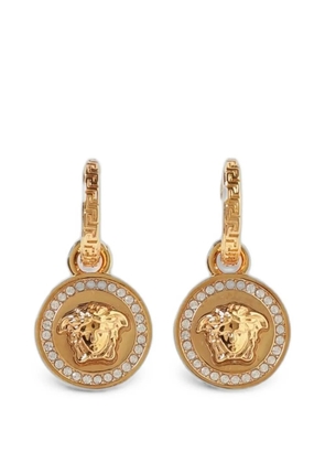 Versace La Medusa Greca crystal-embellished earrings - Gold