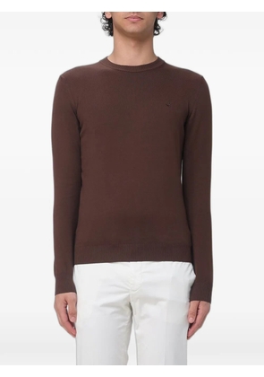 BROOKSFIELD logo-embroidered sweater - Brown