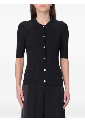 Tela ribbed-knit short-sleeve shirt - Black
