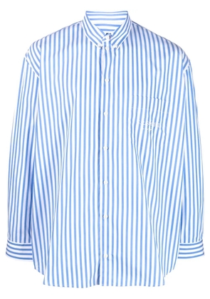 Sporty & Rich SR Sport striped poplin shirt - Blue