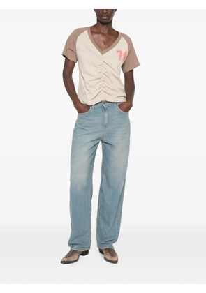 VICOLO faded-effect straight-leg jeans - Blue