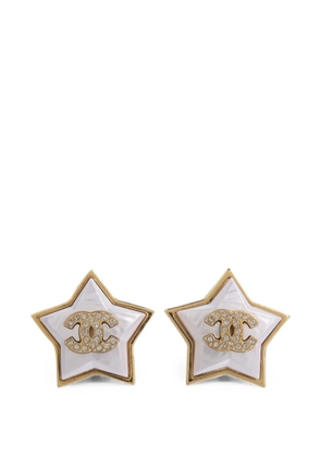 CHANEL Pre-Owned CC star earrings - Gold
