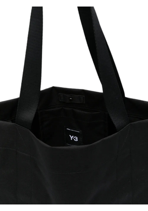Y-3 logo-print shoulder bag - Black