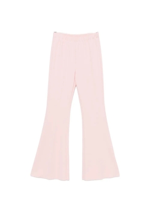 VICOLO elasticated-waist flared trousers - Pink