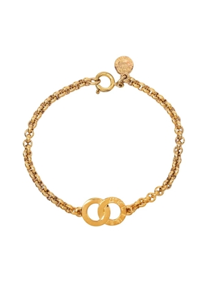 Celine Pre-Owned 2000-2026 Gold Plated Circle Charm Bracelet costume bracelet