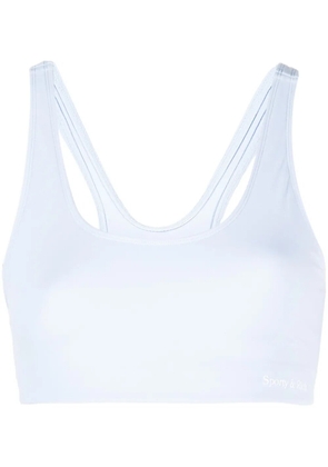 Sporty & Rich scoop-neck sleeveless sports bra - Blue