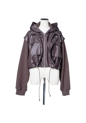 Muller Of Yoshiokubo layered cropped jacket - Brown