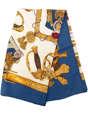 Hermès Pre-Owned 1990-2000 Grand Uniforme Silk Scarf 90 scarves - Blue