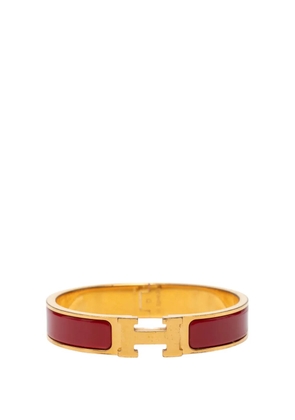 Hermès Pre-Owned 2000-2026 Narrow Enamel Clic H Bracelet PM costume bracelet - Gold