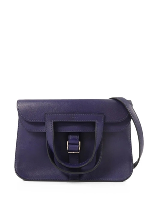 Hermès Pre-Owned 2020 Halzan leather shoulder bag - Blue