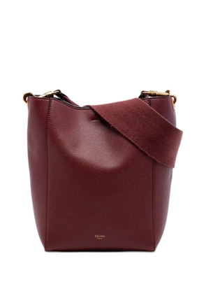 Celine Pre-Owned 2018 Small Leather Seau Sangle bucket bag - Red