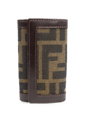 Fendi Pre-Owned Zucca canvas key case - Brown