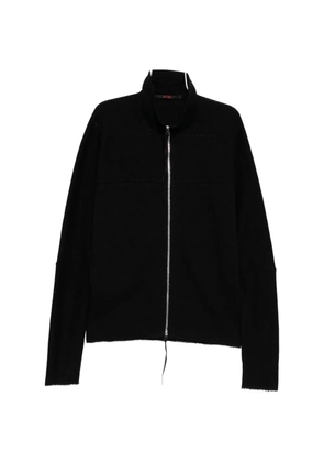 Ma+ zipped tall-collar jacket - Black