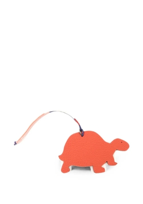 Hermès Pre-Owned turtle Epsom leather charm - Orange