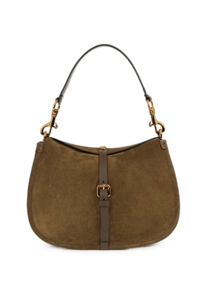 ETRO medium suede Pony bag - Green