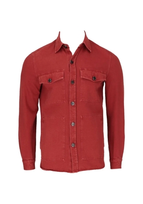 Isaia flap-pocket shirt jacket - Red