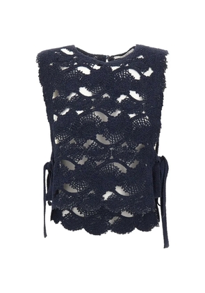 Kangra Cornely-embroidered top - Blue