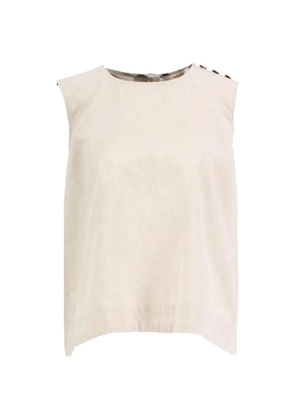 Barbour Josie button-detail top - Neutrals