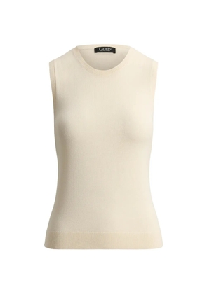 Lauren Ralph Lauren sleeveless ribbed-trim tank top - Neutrals