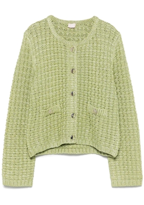 LIU JO bouclé jacket - Green
