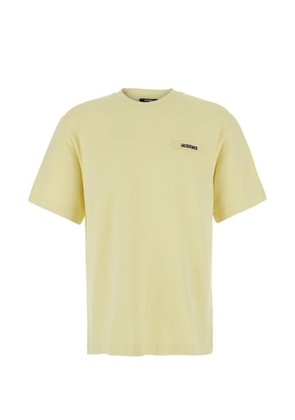 Jacquemus The Gros logo-patch T-shirt - Yellow