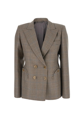 Blazé Milano double-breasted check blazer - Neutrals