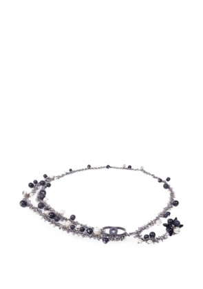 CHANEL Pre-Owned CC-charm chain belt - Grey