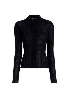 Proenza Schouler Monet top in fine bobble knit - Black