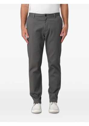 Armani Exchange belt-loop buttoned trousers - Grey