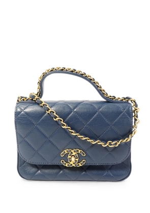 CHANEL Pre-Owned Infinity turn-lock-fastening shoulder bag - Blue